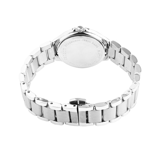 Logues | L 6239 SM-10 Logues Quartz Analogue Green Dial Steel Metal Strap Watch For Women