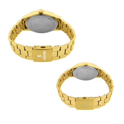 Logues Couple Analog Watch Set for Him & Her | P 3532 YM-10