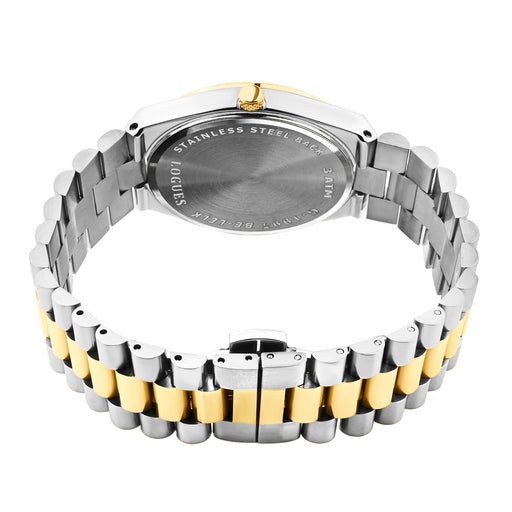 Logues | G 1997 BMD-04 Logues Quartz Analogue Blue Dial Gold Metal Strap Watch For Men