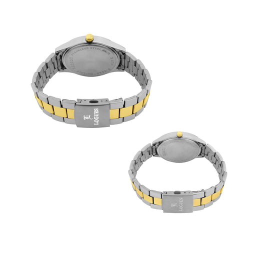 Logues Couple Analog Watch Set for Him & Her | P 3532 BM-10