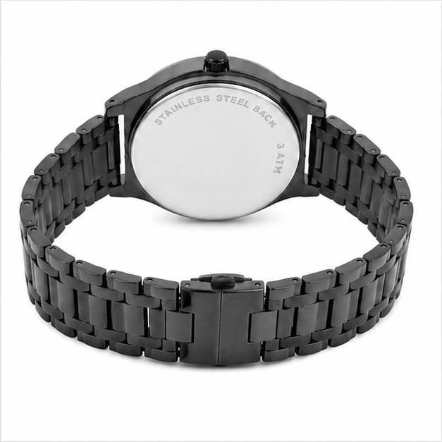 Logues | G 4188 QM-27 Logues Quartz Analogue Grey Dial Grey Metal Strap Watch For Men