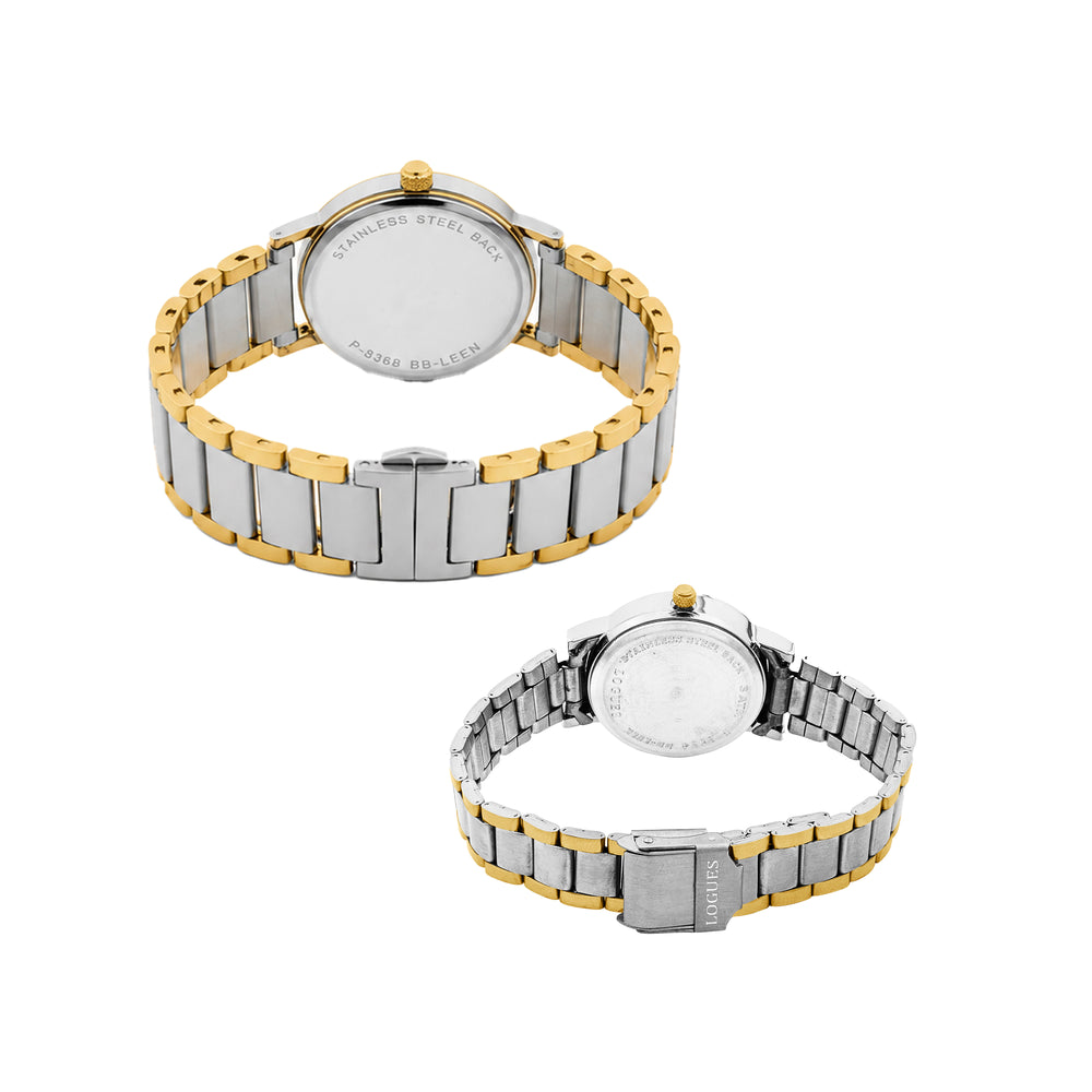Logues Couple Analog Watch Set for Him & Her | P 3534 BM-02