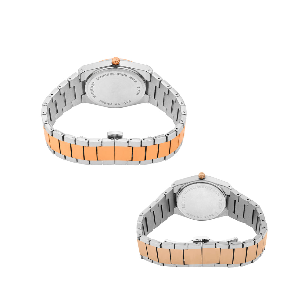 Logues Couple Analog Watch Set for Him & Her | P 3536 BWM-02