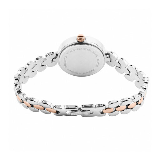 Logues women's analog watch, silver dial, rose dual-tone metal strap, 26 mm case - L 6243 BWM-02 (view 3)