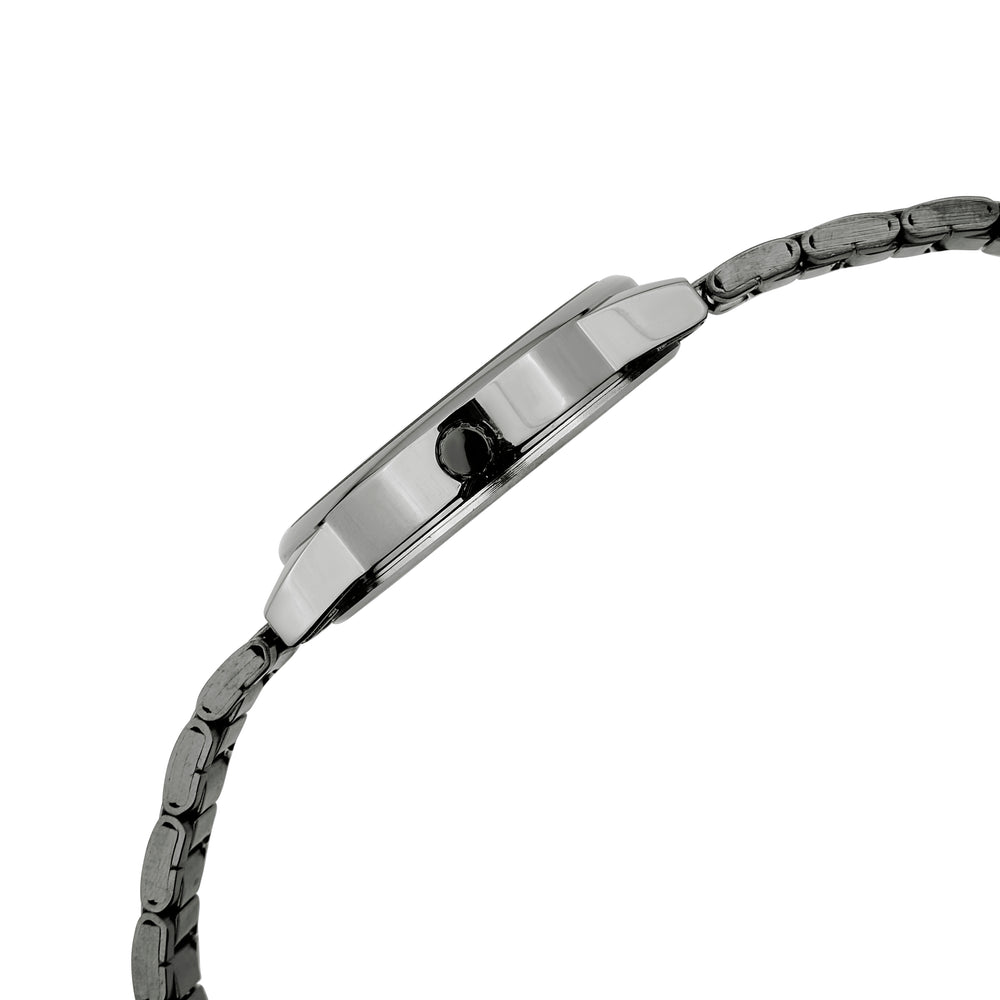 Logues | G 4205 QM-27 Logues Quartz Analogue Grey Dial Grey Metal Strap Watch For Men