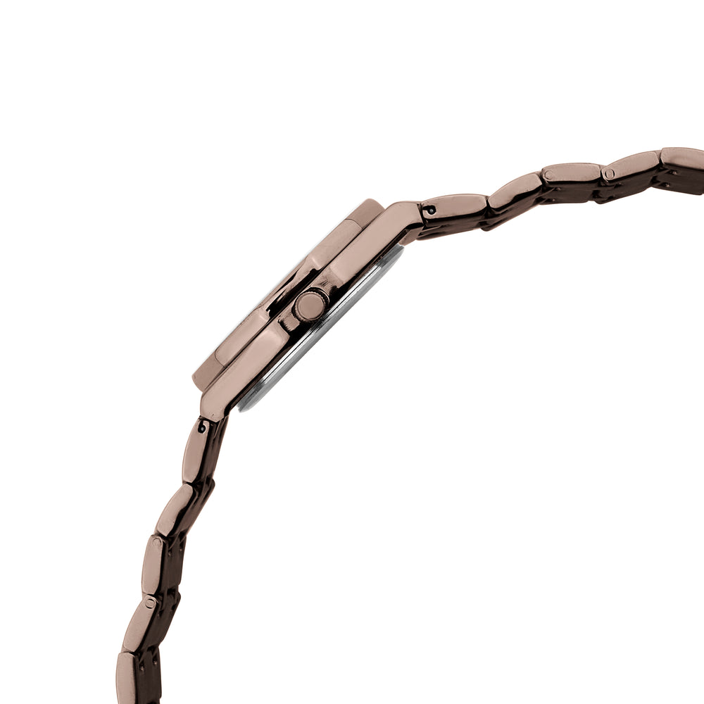 Logues | L 6274 CM-05 Logues Quartz Analogue Brown Dial Brown Metal Strap Watch For Women