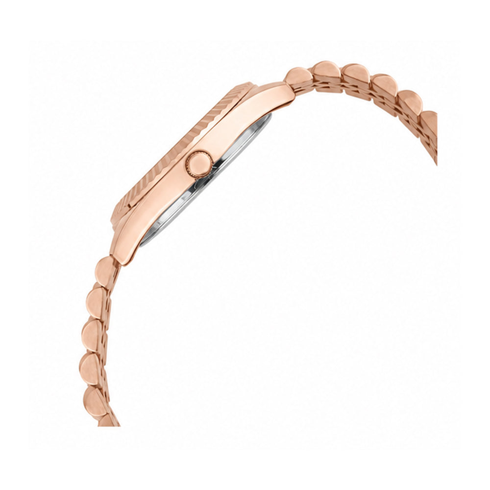 Logues men's analog watch, rose dial, rose gold metal strap, 41 mm case - G 4167 WMD-06 (view 4)