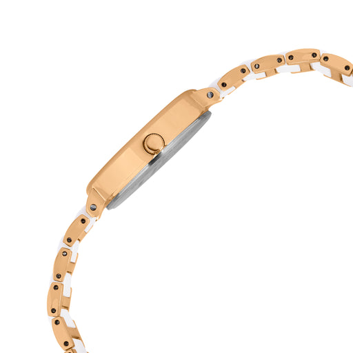Logues | L 6270 WAC-01 Logues Quartz Analogue White Dial White Ceramic Strap Watch For Women