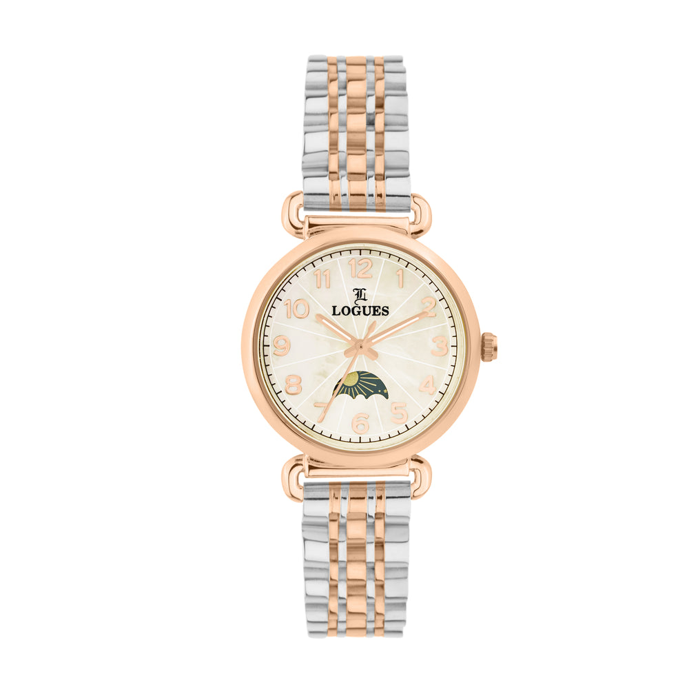 Logues Analog Date Watch for Women | L 6217 BWM-02