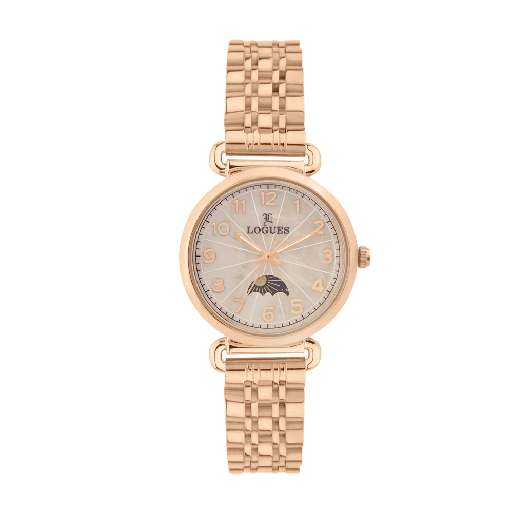Logues Analog Date Watch for Women | L 6217 WM-06