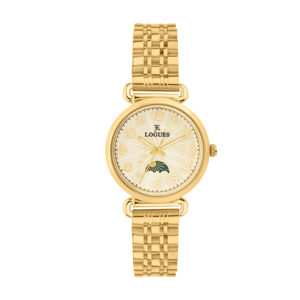 Logues Analog Date Watch for Women | L 6217 YM-02