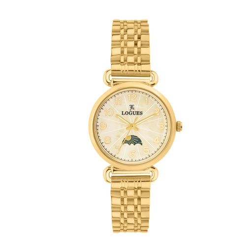 Logues Analog Date Watch for Women | L 6217 YM-02