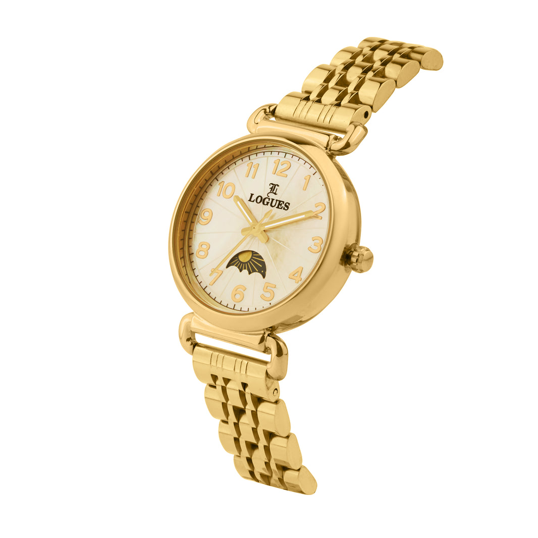 image Logues Analog Date Watch for Women | L 6217 YM-02