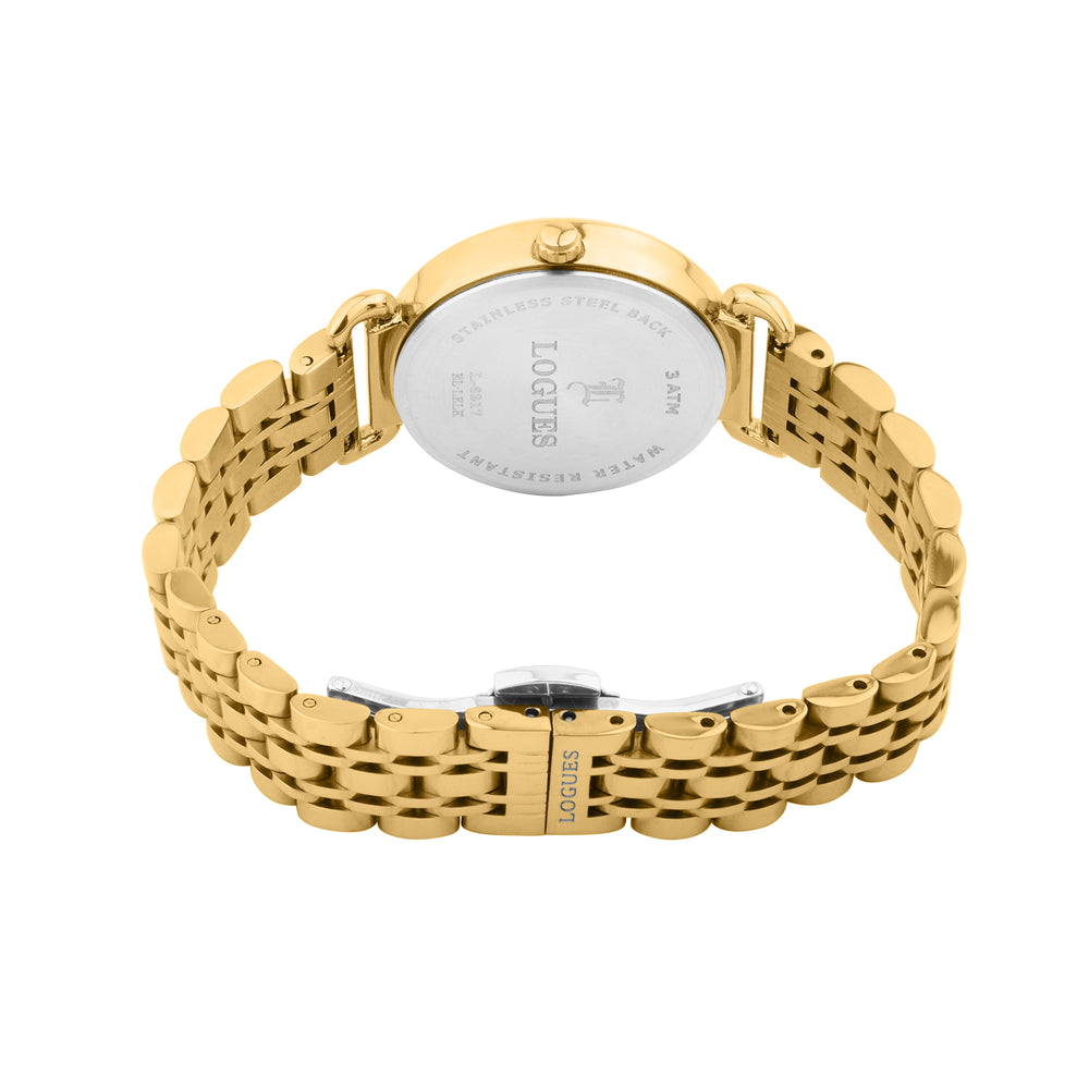 Logues Analog Date Watch for Women | L 6217 YM-02