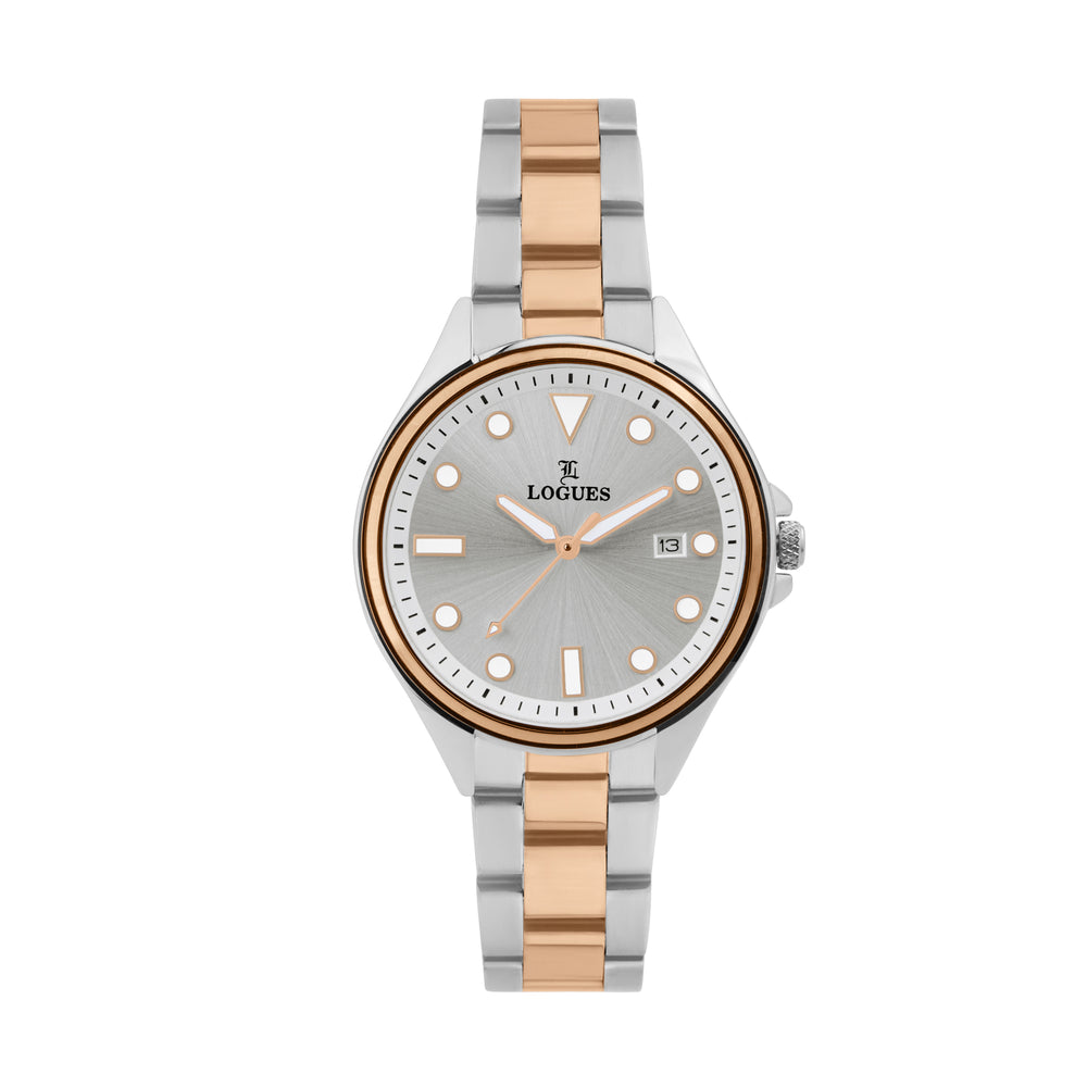 Logues Analog Date Watch for Women | L 6218 BWMD-02