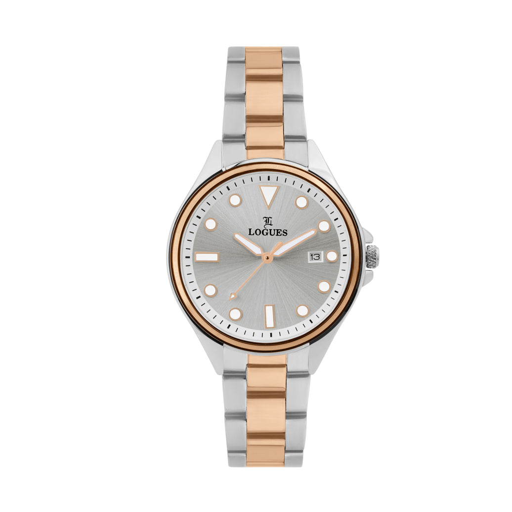 Logues Analog Date Watch for Women | L 6218 BWMD-02