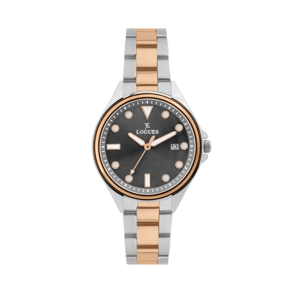 Logues Analog Date Watch for Women | L 6218 BWMD-27