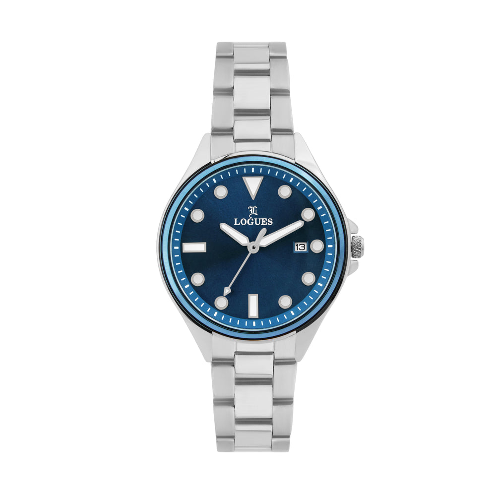 Logues Analog Date Watch for Women | L 6218 SVMD-04