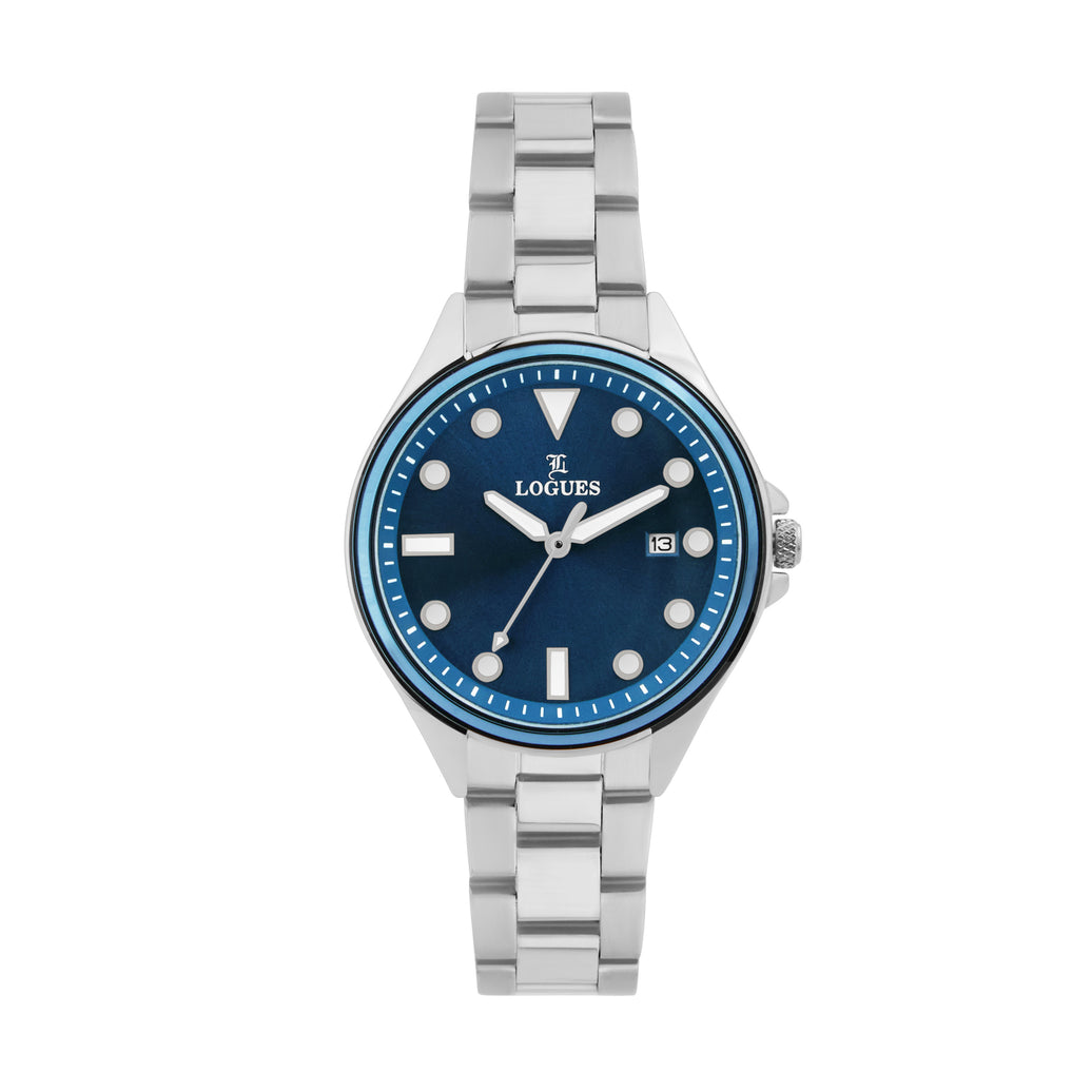 Logues Analog Date Watch for Women | L 6218 SVMD-04