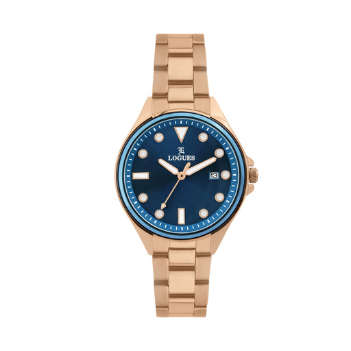 Logues Analog Date Watch for Women | L 6218 WVMD-04
